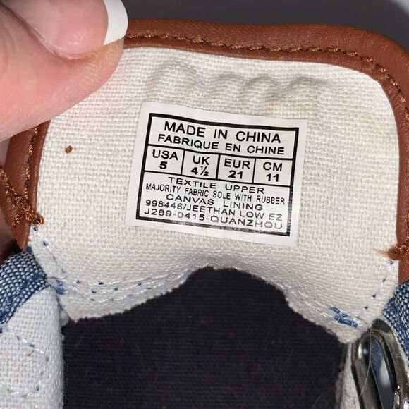 Polo jean sneakers size 5c - Picture 8 of 8